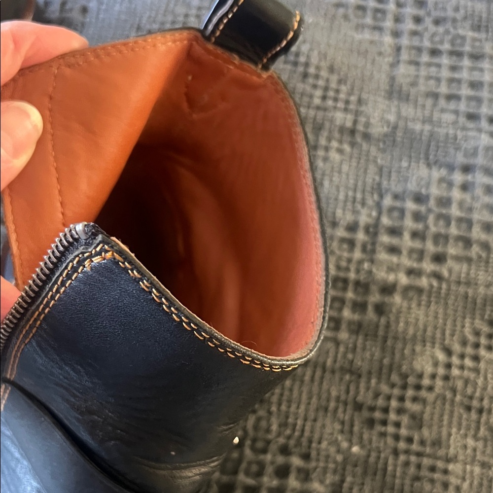 Coach Black Leather Ankle Booties - Picture 11 of 16